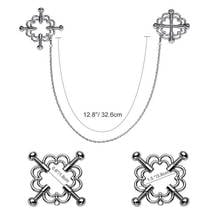 Adjustable Stainless Steel Nipple Clips with Chain Female Extreme Weight Nipple Breast Clamps Chain Bondage Sex Toys For Couples 2024 - buy cheap