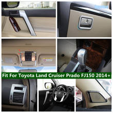 Manija de puerta/volante/perilla de cambio de marchas/CA/caja de almacenamiento, cubierta embellecedora ABS para Toyota Land Cruiser Prado FJ150 2014 - 2020 2024 - compra barato