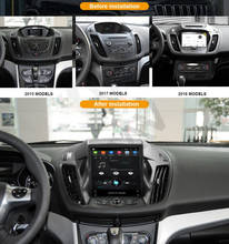 Reprodutor multimídia automotivo, reprodutor com android, rádio estéreo, tela de 2013 polegadas, navegação gps, para ford kuga 2014, 2015, 2011-2019 2024 - compre barato