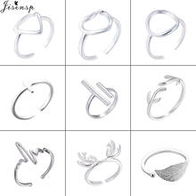 Jisensp Boho Adjustable Chic Deer Round Heart Bar Leaf Rings for Women Punk Style Finger Ring Jewelry Accessories anillos 2024 - buy cheap