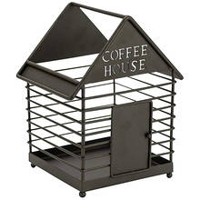 Large Black Coffee House Coffee & Espresso Pod Holder Organizer Mug Cup Keeper Kitchen Storage Basket 2024 - buy cheap