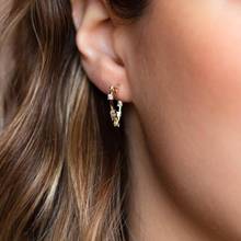 CZ stud earring rainbow zircon gold heart earrings for women Korean earrings zirconia crystal charm jewelry gift 2024 - buy cheap