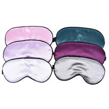 6Colors Silk Sleep Eye Mask Padded Shade Eye Cover Patch Sleeping Mask Eyemask Blindfolds Travel Relax Rest Women Men 2024 - buy cheap