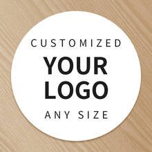 Printing Personalized Logo Label Custom Transparent  Stickers PVC Vinyl Paper KraftPaper Cake  Sticker eyelashes  Labels Brand 2024 - buy cheap