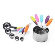 Creative Multipurpose 5pcs/10pcs Stainless Steel Measuring Cup And Spoon Set Measure Scoop Kitchen Cooking Measuring Tool 2024 - buy cheap