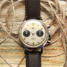 Relógio masculino luxuoso com estrela vermelha, 2021, cronógrafo, mecânico, olho de panda, acrílico, couro, 1963 2024 - compre barato