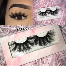 100% Real Mink Eyelash High Quality 25mm 6D Mink Eyelashes Pink Marble Box Fluffy Lashes 2024 - buy cheap