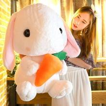 75cm Kawaii Soft Lop Rabbit Plush Toy Pink Stuffed Plush Rabbit Doll Graduation Game Toys for Children Educational Birthday Gift 2024 - buy cheap