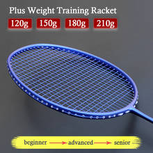 Professional Plus Weigh 120g/150g/180g/210g Training Carbon Badminton Racket Strung Bags Sports Rackets Padel Z Force Racquet 2024 - buy cheap