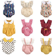 New Arrivels Baby Girls Ruffle One-Pieces Clothes Summer Newborn Kids Sleeveless Baby Romper Jumpsuit Outfits Sunsuit ползунки 2024 - buy cheap