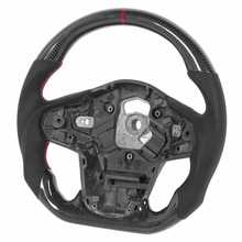 Volante de fibra de carbono para coche, accesorio de cuero perforado para Toyota GR Supra A90 2020, Nappa 2024 - compra barato