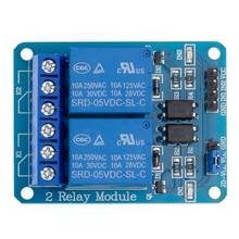 2-channel New 2 channel relay module relay expansion board 5V low level triggered 2-way relay module 2024 - buy cheap