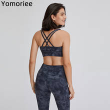 Sujetador deportivo de entrenamiento para Yoga, ropa interior de doble hombro, con espalda cruzada, para gimnasio, para correr, Tops cortos de realce 2024 - compra barato