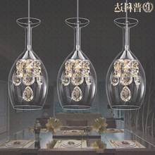 Lámpara led de cristal k9 para comedor, candelabro moderno de 5w, decoración para el hogar, sala de estar, copa de cristal transparente, accesorio de luz 2024 - compra barato