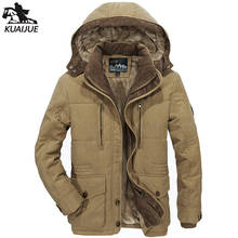 winter Jacket men parka 5XL 6XL Tooling jackets Mens coat Plus velvet thickening warm Cotton coats men's casual hooded jackets 2024 - buy cheap