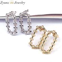 5 Pairs, Oval shape Clear CZ Earring for Women Fashion Party Elegant Stud Earrings Jewelry 2024 - buy cheap