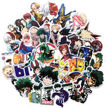 73pcs/set Anime My Hero Academia Stickers Cosplay Accessories Prop PVC Waterproof Cartoon Decal Cute Sticker 2024 - buy cheap