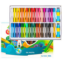 36 Цвета мелки Цветной набор для масляной пастели мелки нетоксичные безопасные для детей Рисование Живопись школьные товары для рисования 2024 - купить недорого