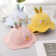 Summer Cute Fruit pineapple Embroidery Baby Girl Bucket Hats Kids Boy Sunscreen Panama Caps Toddler Infant Outdoor Fisherman Hat 2024 - buy cheap