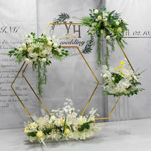 Decoración de arco de boda, hilera de flores para escenario, camino de  plomo, flores decorativas de