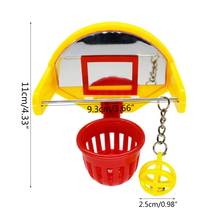 Funny Parrot Birds Toys Mini Basketball Hoop Props Parakeet Bell Ball Chew Toy Pet Supplies 2024 - buy cheap