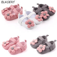 Brand Newborn Baby Princess Shoes Fashion Walkers Autumn Infant Girl Casual Shoes Spring Toddler Knitted Flower Shoes for 1 Year 2024 - buy cheap
