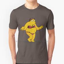 Barney Dancing T Shirt 100% Pure Cotton Barney Homer Moe Tavern Fun Parody Cartoon Vintage 90s Dance Marge Bart 2024 - buy cheap