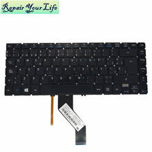 keyboard for Acer V5 473 V5-473G PG V5-472 V5-452G V5-452PG SP Spanish LA 9Z.N9SBC.10S NSK-R81BC black without frame backlit 2024 - buy cheap