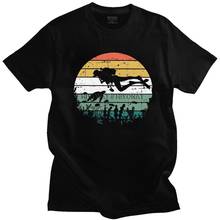 Camiseta Vintage de buceo para hombres, Camisa de algodón de 100%, camisetas de buceo oceánico, camiseta de manga corta, novedad, Idea de regalo de Merch 2024 - compra barato