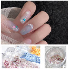 50g/1.76oz Bag Nail Glitter Rose Gold Powder Shiny Luxury Sparkles Nail Art Sequins Pigment Flakes Dust 3D Decorations Glitter 2024 - buy cheap