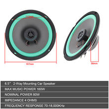 1Pcs 6.5 Inch 100W Car HiFi Coaxial Speaker Vehicle Door Auto Audio Music Stereo Full Range Frequency Speakers for Cars 2024 - buy cheap
