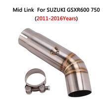 GSXR 600 GSXR600 L11  Motorcycle Exhaust Conecter Middle Pipe For Suzuki GSXR600 GSXR750 K11 K12 2011-2016 2012 2013 2014 2015 2024 - buy cheap