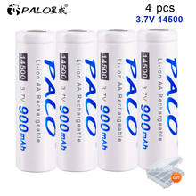 PALO-batería recargable de iones de litio para linterna, pila AA de 14500 mah, 900 v, 3,7 V, 3,7 2024 - compra barato