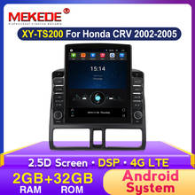 Mekede-tela tesla 2din para carro, dvd player, multimídia, para honda crv 2002, 2003, 2004, 2005, navegação gps, dsp, 4g, carplay 2024 - compre barato