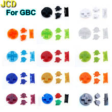 JCD 1 set Plastic Power ON OFF Buttons Keypads for Gameboy Color Colorful Buttons for GBC D Pads A B Buttons 2024 - buy cheap