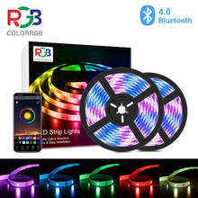 ColorRGB, LED RGB Strip Light,  APP Control Color Changing LED SMD 5050 RGB Light Strips with RF Remote For for Rooms, Party 2024 - купить недорого