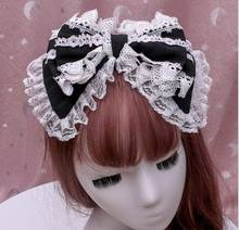 Presilhas de cabelo japonesas macias para meninas, acessório de cabeça para cosplay de lolita fofo e japonês para meninas 2024 - compre barato