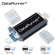 DataRunner USB 3.0 Flash Drive Type C Pen Drive 16GB 32GB 64GB 128GB 256GB Pendrive OTG 3 in 1 Micro USB Stick TYPE-C Flash Disk 2024 - buy cheap