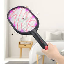 Recarregável modos duplos usb elétrica mosquito mata-mosquiteiro inseto raquete mata-moscas bug assassino armadilha zapper doméstico