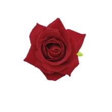 Women Velvet Cloth Rose Hair Clip Simulation Artificial Flower Corsage Brooch Pin Wedding Party Flamenco Dancer Hair Accessories 2024 - buy cheap