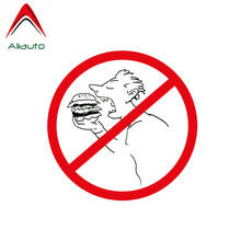 Aliauto Funny Car Sticker Ban Stop Sign No Food Warning Decal PVC for W204 Lifan Toyota Hilux Passat B8 Mercedes W124,13cm*13cm 2024 - buy cheap