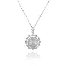 Fashion Necklace AAA Cubic Zirconia Sunflower Pendant Necklaces for Women Jewelry Necklaces Party Pendants 2024 - buy cheap