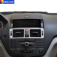 Adesivo decorativo para console central de ar condicionado, guarnição para mercedes benz c class w204 2008-interior 2024 - compre barato