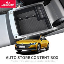Smbee-caja de reposabrazos central para coche, accesorios de almacenamiento, organizador de consola central, para VW PASSAT B8 2016 ~ 2018 CC 2024 - compra barato