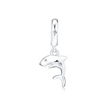 CKK 925 Sterling Silver Cute Shark Dangle Charms Fit Original Pandora Bracelet Beads for Jewelry Making Woman DIY Gift Kralen 2024 - buy cheap