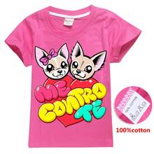 Camiseta de manga corta para bebés y niños, 2020 algodón, con estampado divertido de dibujos animados, disfraces, 100% 2024 - compra barato