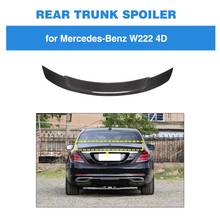 Rear Trunk Boot Lip Wing Spoiler Carbon Fiber for benz S class W222 2014 2015 2016 2017 2018 2019 2020 2024 - buy cheap