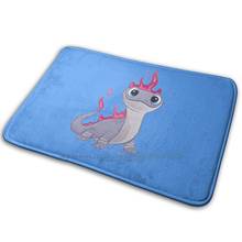 Lizard ; Bruni Mat Rug Carpet Anti-Slip Bedroom Entrance Door Mat Elsa Anna Winter Snow Ice Funny Cute Princes Cold Blue Olaf 2024 - buy cheap