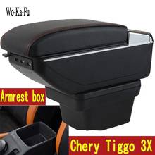 Arm Rest Chery Tiggo 3X Armrest Box Center Console Central Store Content Storage with Cup Holder Ashtray USB Interface 2024 - buy cheap