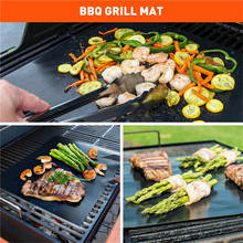 Grill Mat 1/2/3/5 Pcs 40X33CM Non Stick BBQ Grill Liners Oven Grill Foil Barbecue Liner Reusable Mat Bbq Tools Bbq Accessories 5 2024 - buy cheap